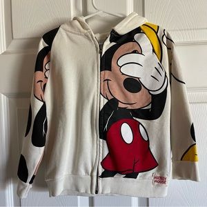 Zara x Disney Mickey print zip-up hoodie